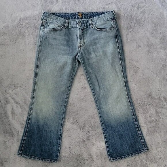 7 For All Mankind Light Blue Ankle Jeans Size 31 - Picture 1 of 6